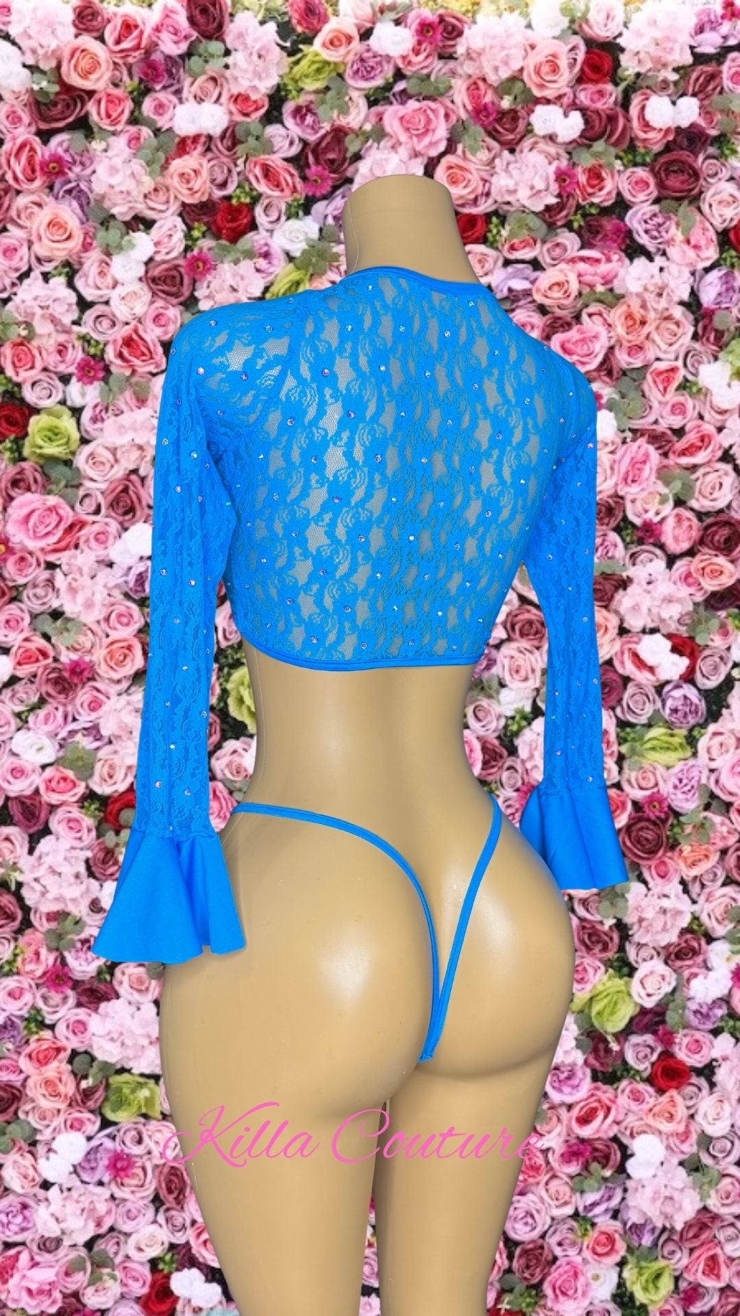 Blue-Bell Sleeve Two Piece