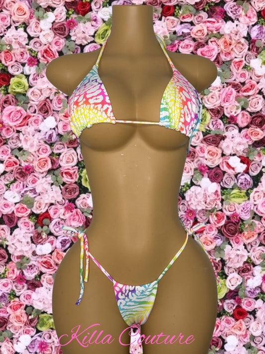 Rainbow Safari Glow Swimsuit