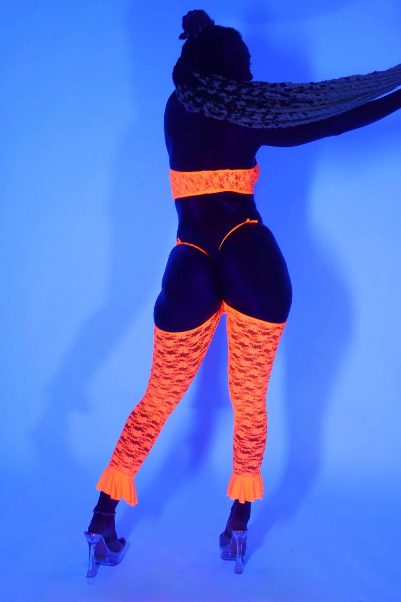 UV- Orange Bandeau Pantset